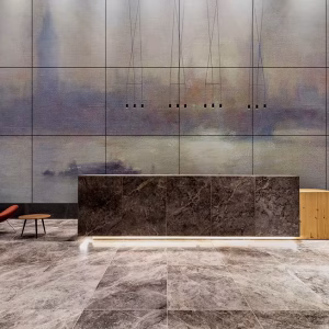 藝術塗料常見應用空間,包括辦公大廳、商業餐廳與住宅客廳 來源:Better Homes & Gardens